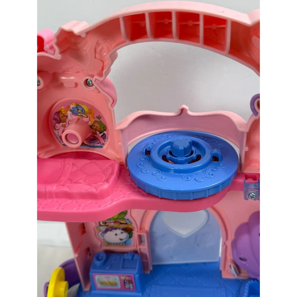 Fisher-Price Little People Disney Princess Palace Pink Blue Castle Toy